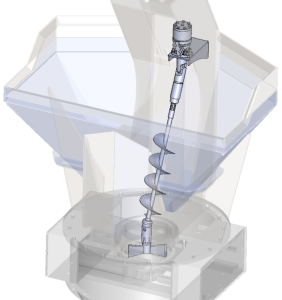 1. Device for clearing the filling hopper 3D model