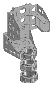 1. KHydraulic drive mounting body 3D model
