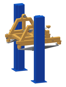 1. Lifting and tilting system 3D model